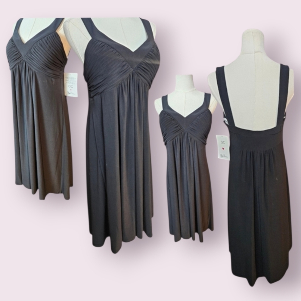 Oleg Cassini Black Sleeveless Dress